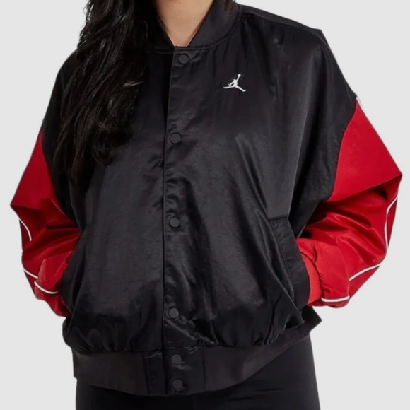 NWOT - Nike Jordan Flight Renegade Flight Bomber Jacket Women's Size Medium NEW - Picture 3 of 7
